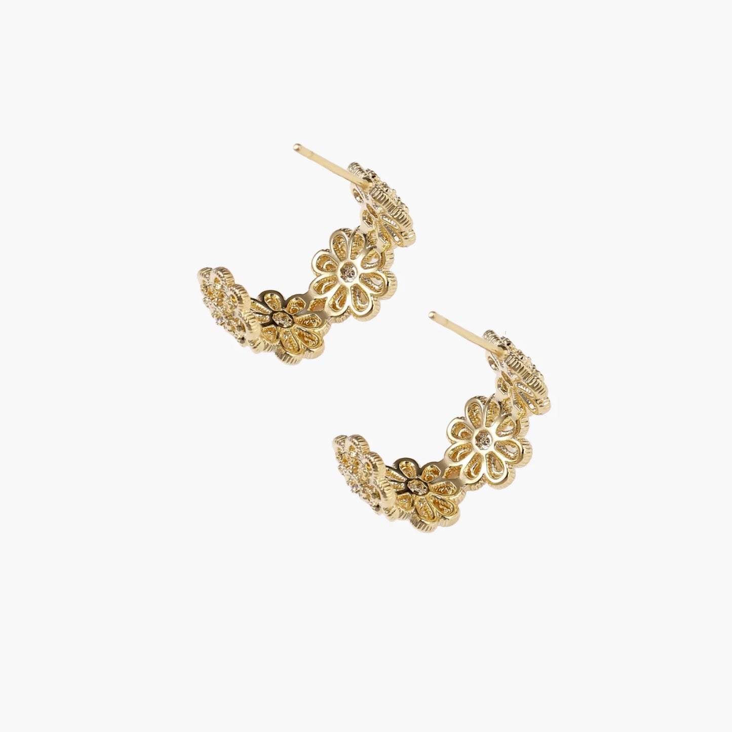 Bloom Filigree Hoops