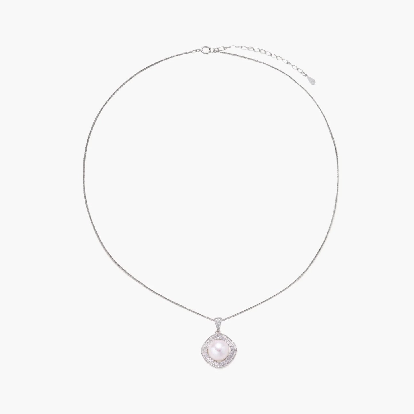 Halo Pearl Statement Necklace