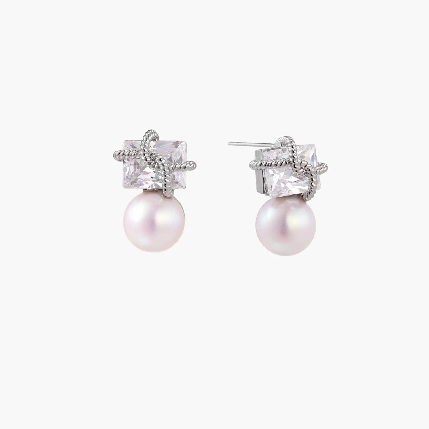 Stardust Pearl Drop Earrings