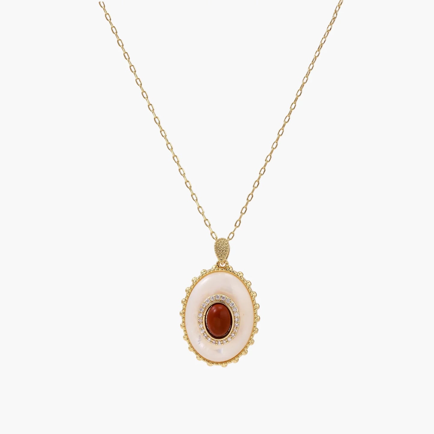 Amber Cameo Pendant