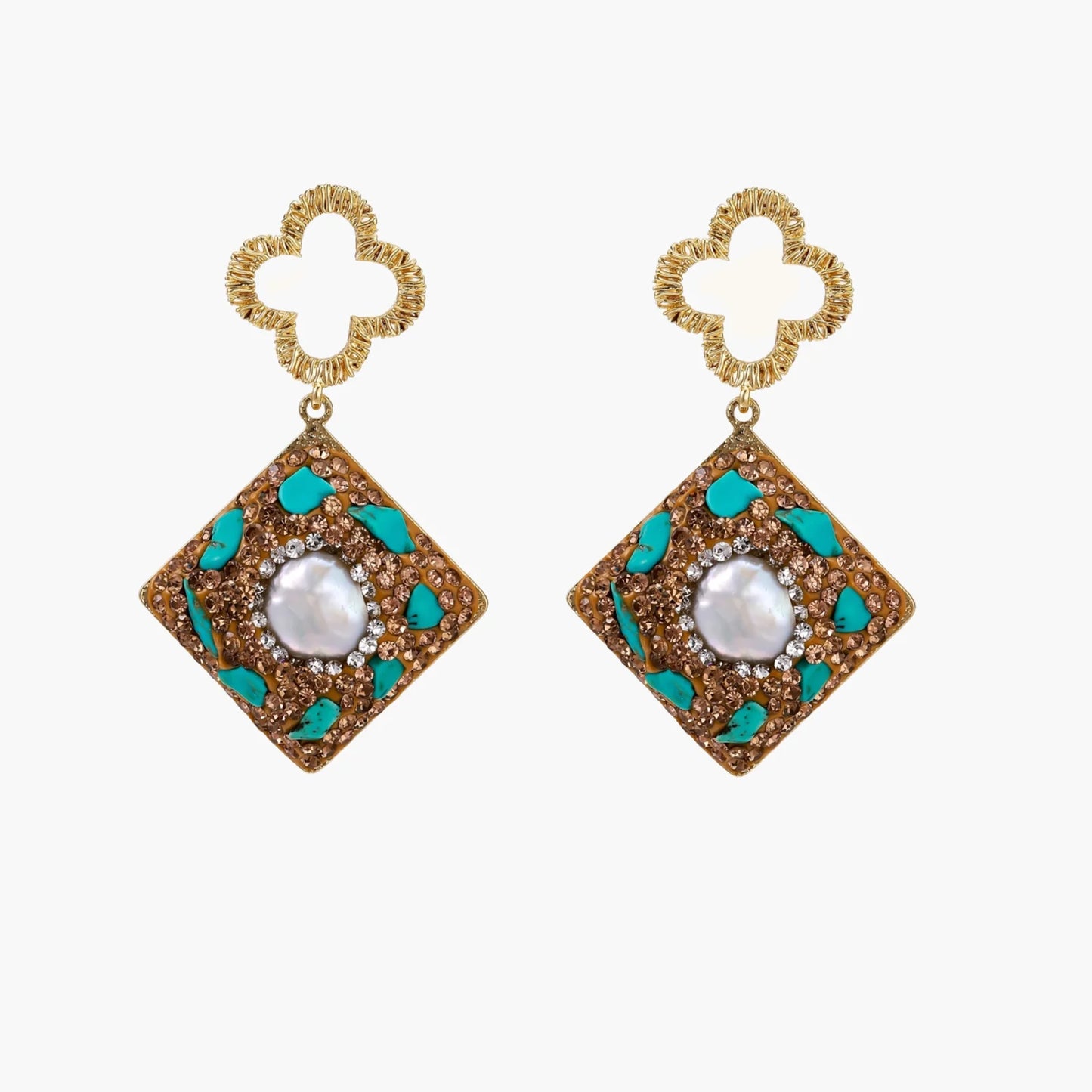 Moroccan Dreams Freshwater Pearl Drop Earrings