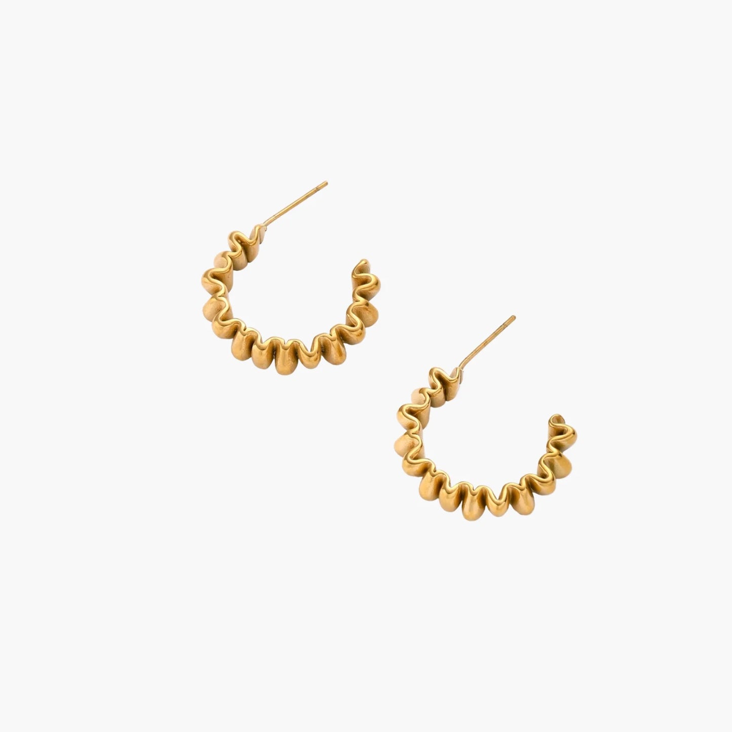 Twisted Gold Hoops
