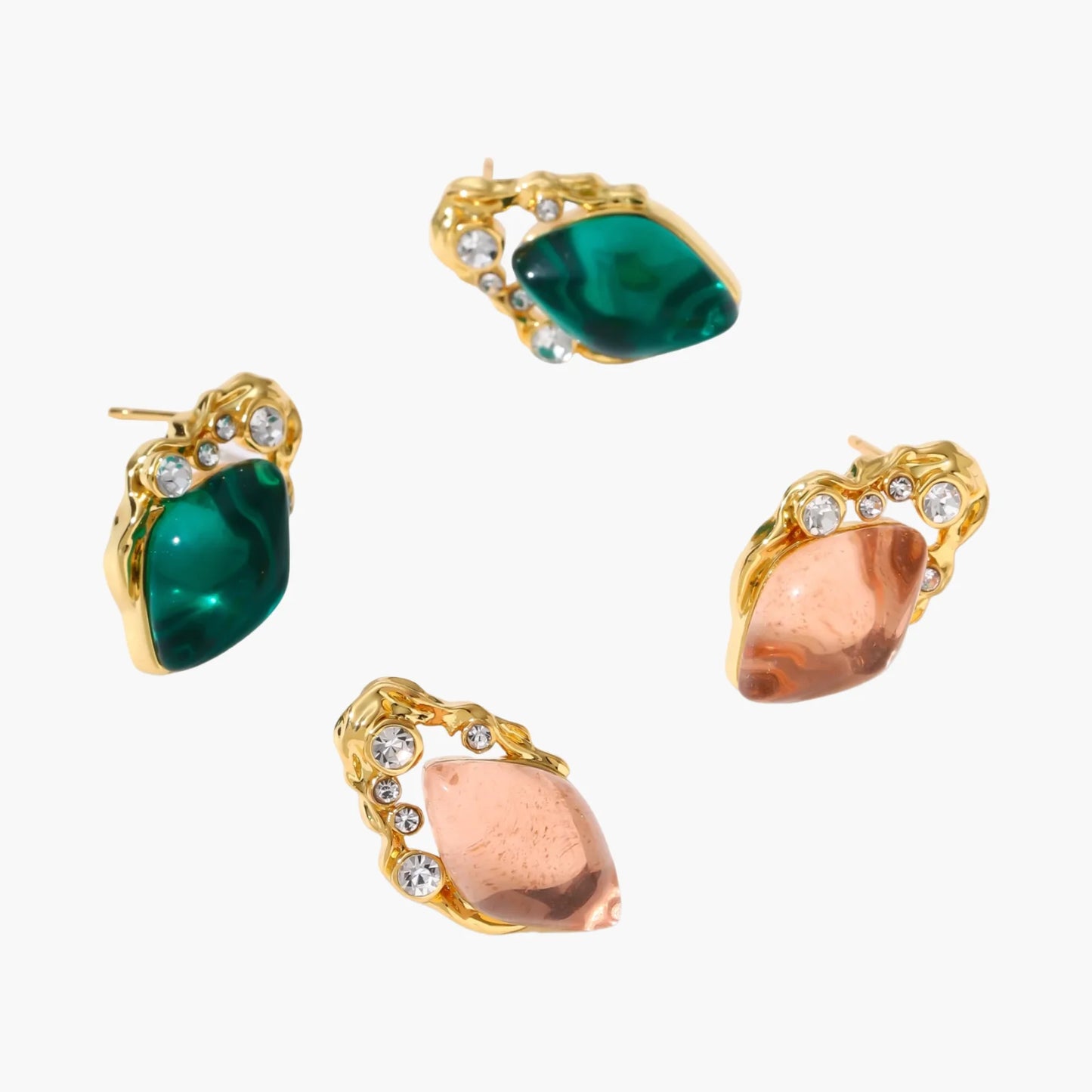 Emerald Mystique Studs