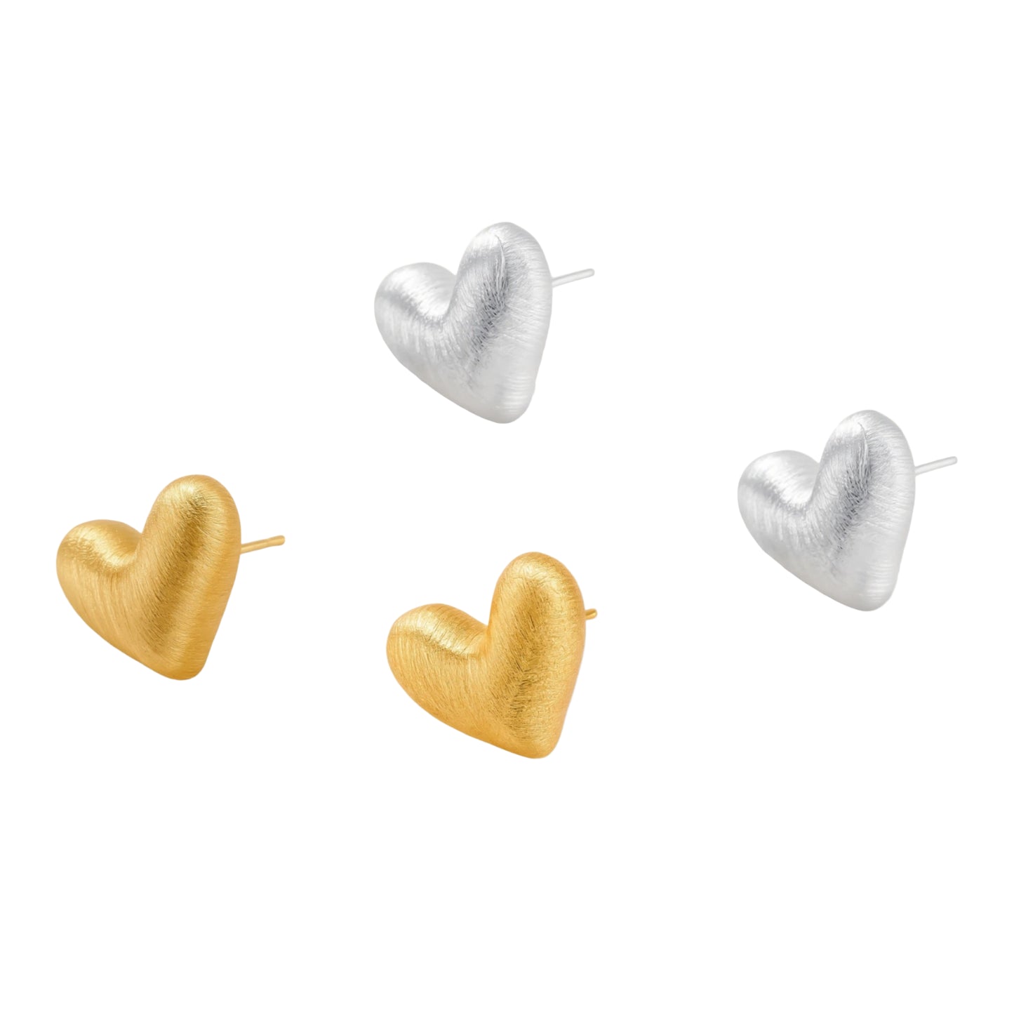 Heart Glow Studs by Gabriella's Jewels