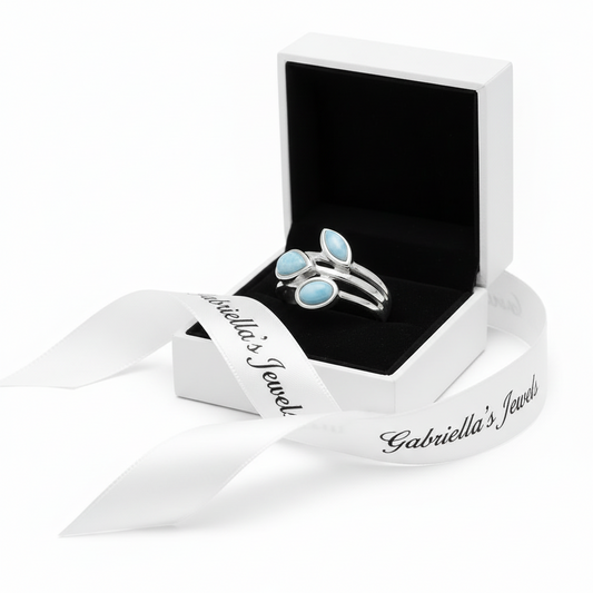 Multishape Larimar Ring