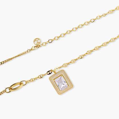 Emerald Cut Halo Set