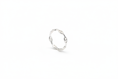 925 Sterling Silver Geometric Stacking Ring