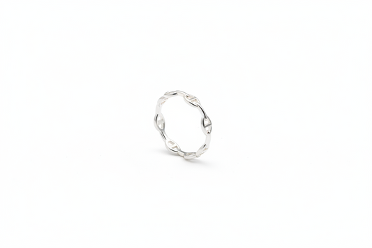 925 Sterling Silver Geometric Stacking Ring