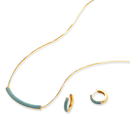 Azure Curve Jewelry Set by Gabriella's Jewels