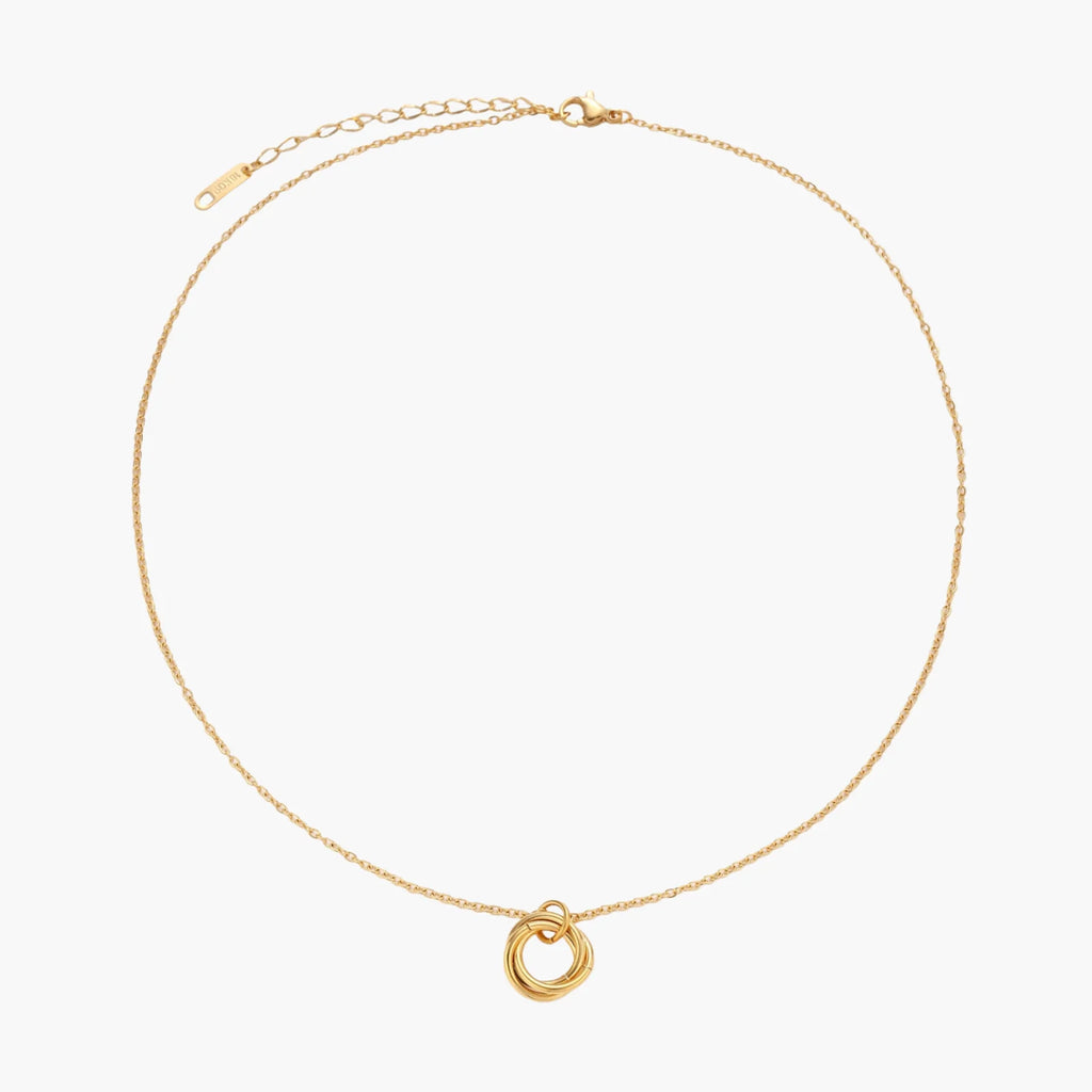 Infinity Harmony 18K Gold Plate Stainless Necklace
