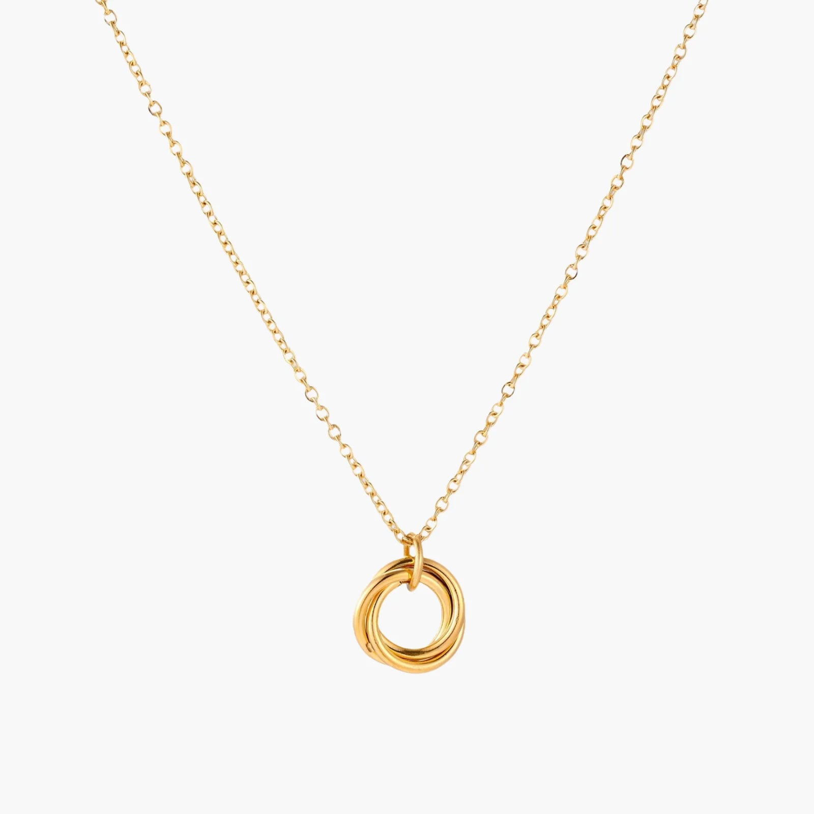 Infinity Harmony 18K Gold Plate Stainless Necklace