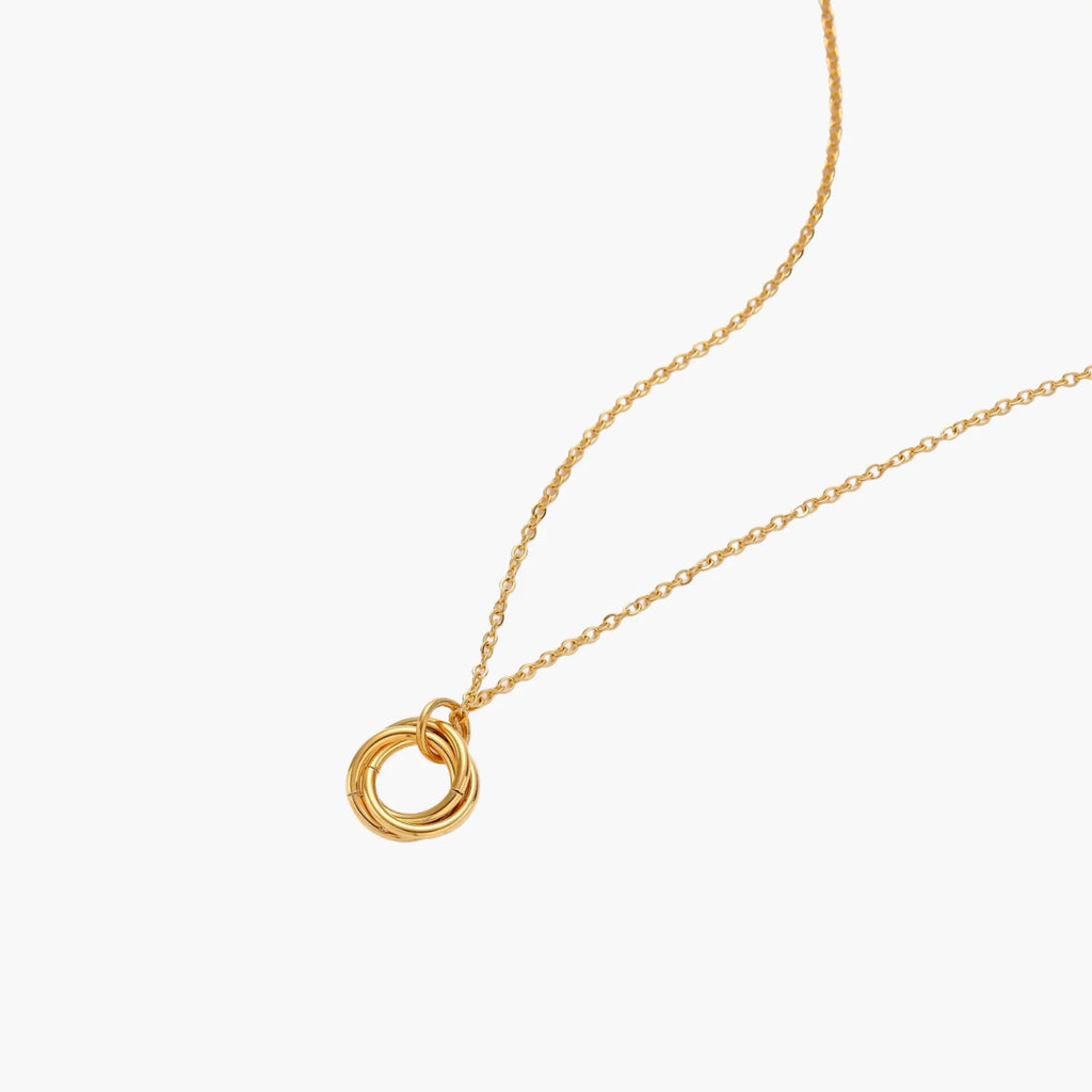 Infinity Harmony 18K Gold Plate Stainless Necklace