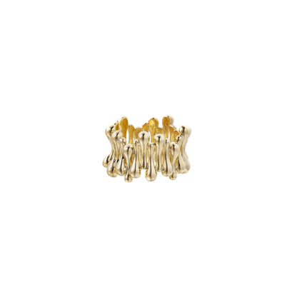 Golden Rope Sculpture Ring by Gabriella's Jewels