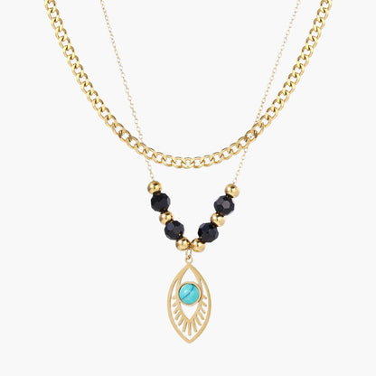 Eye of Serenity Layered Necklace