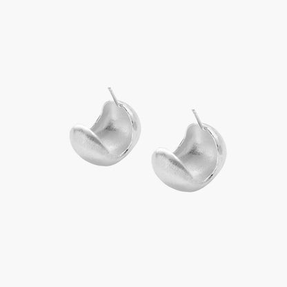 92.5% Pure Brushed Sterling Silver Studs
