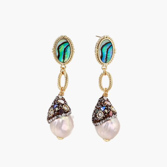 Baroque Pearl Statement Earrings