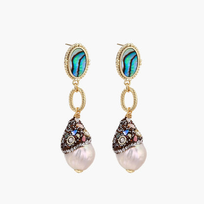 Baroque Pearl Statement Earrings