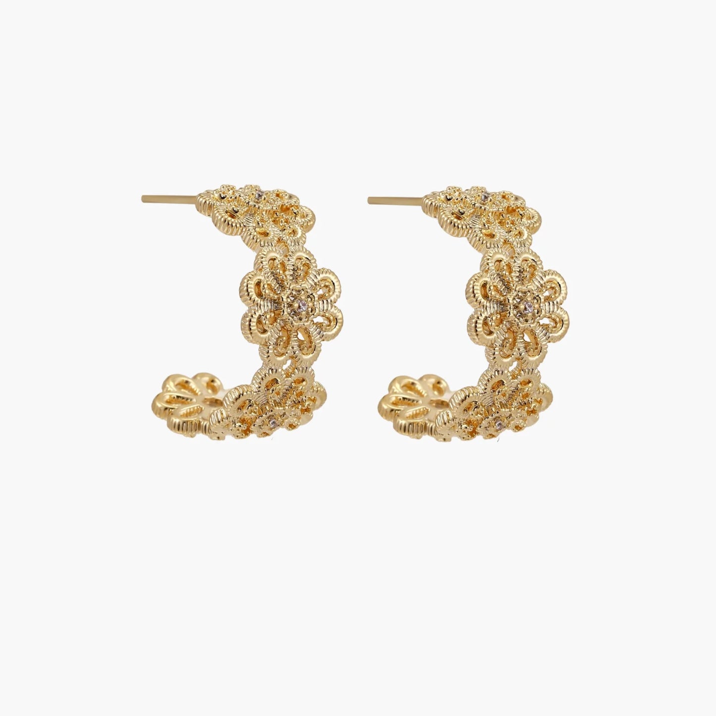 Bloom Filigree Hoops