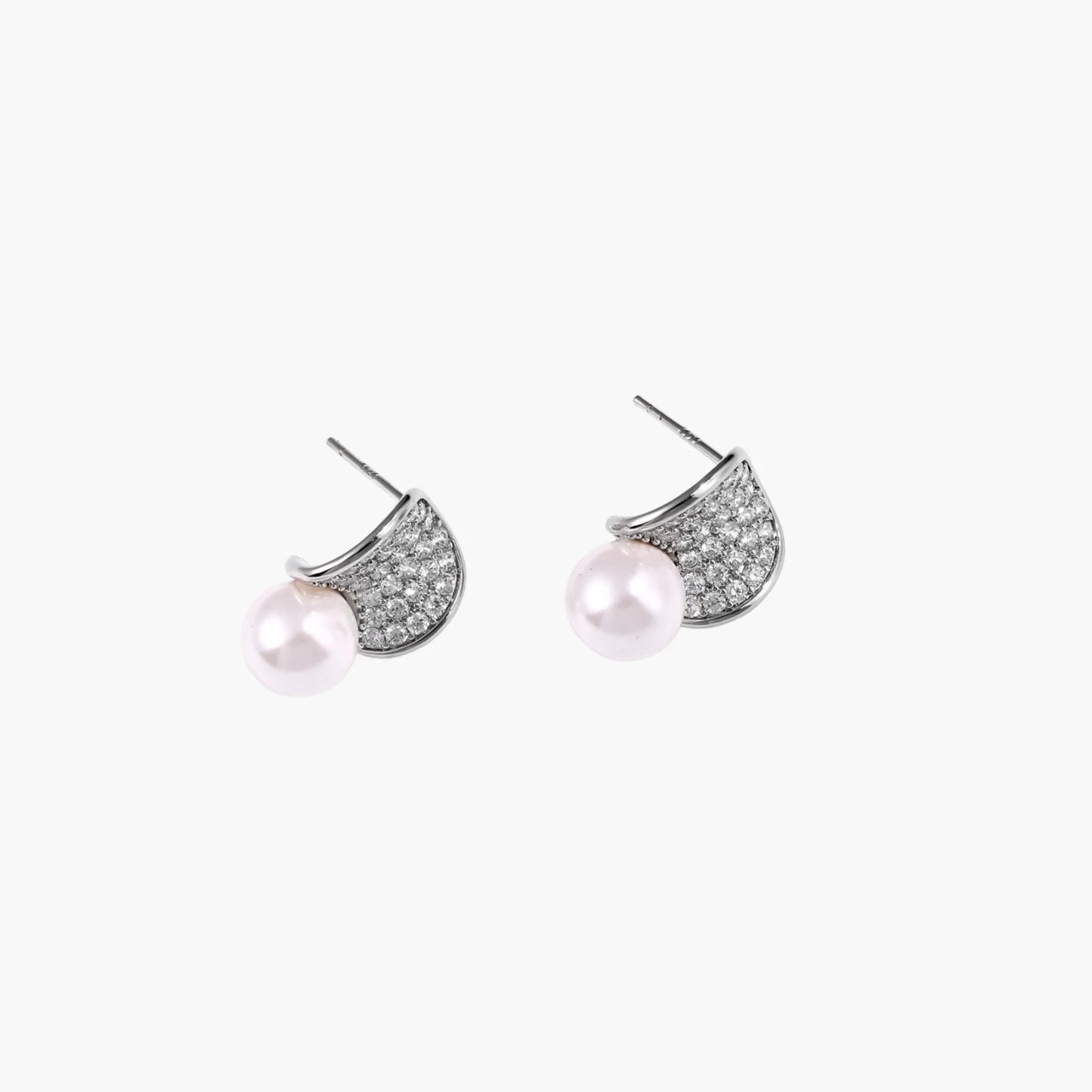 Luna Pearl Dome Studs