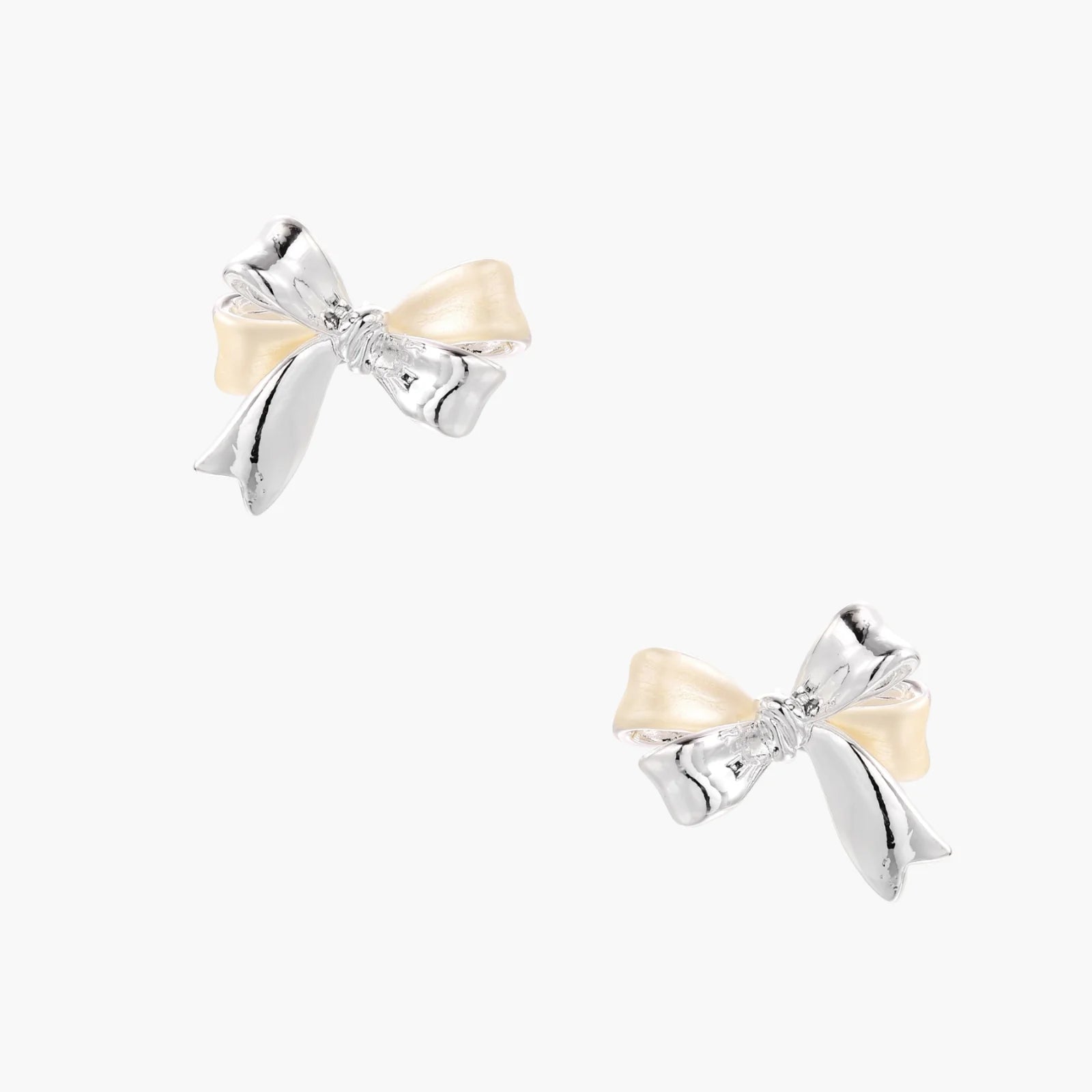 Pearl Bow Hypoallergenic 925 Sterling Studs Earrings