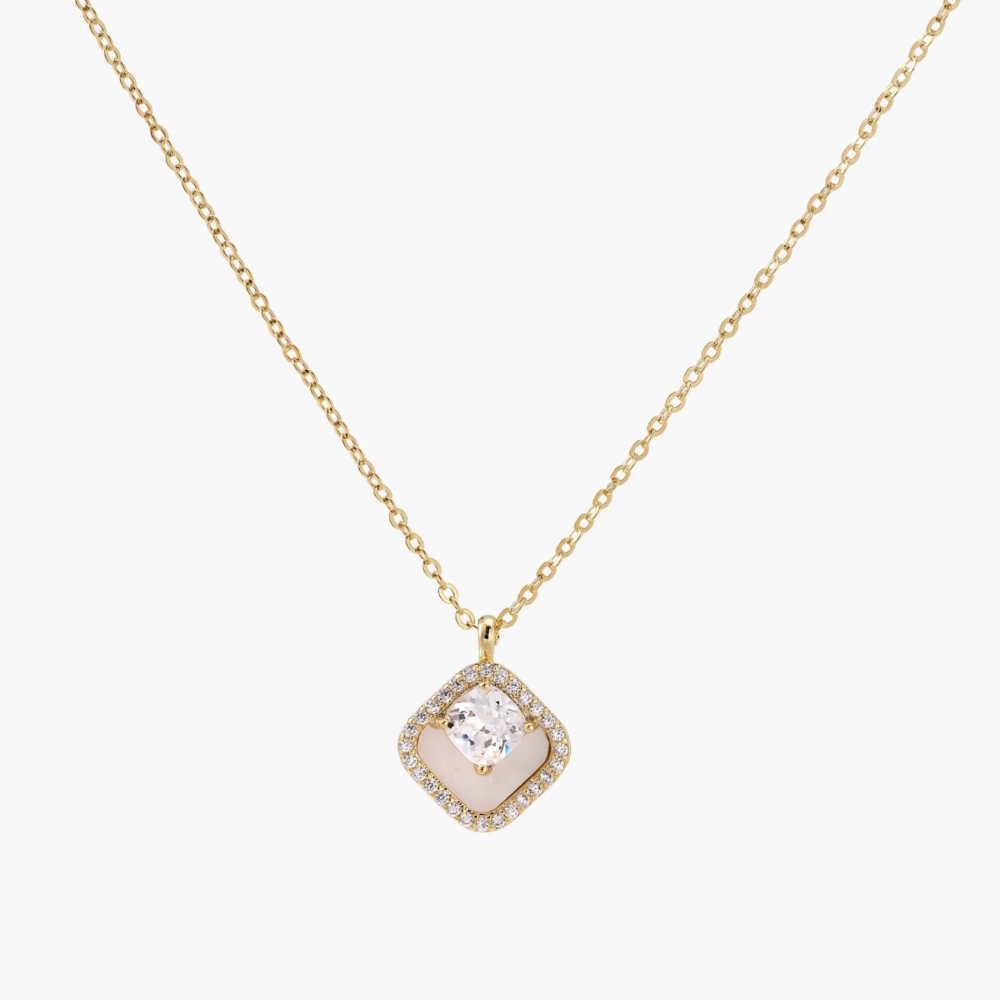 Golden Halo Pearl Pendant