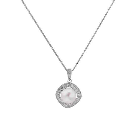Halo Pearl Statement Necklace
