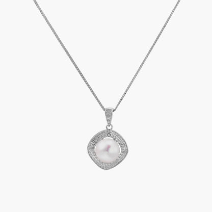 Halo Pearl Statement Necklace