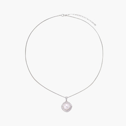Halo Pearl Statement Necklace