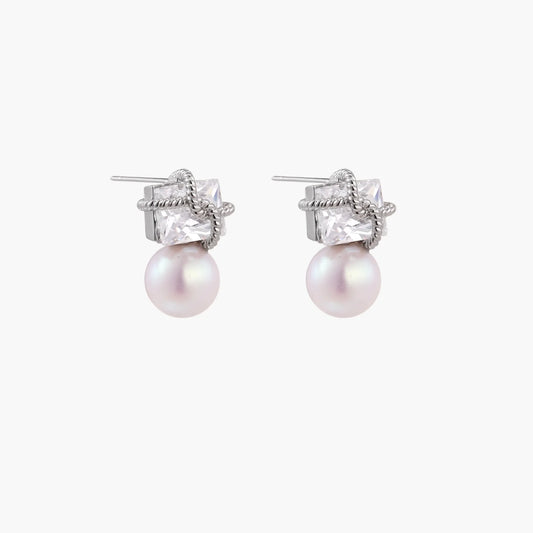 Stardust Pearl Drop Earrings