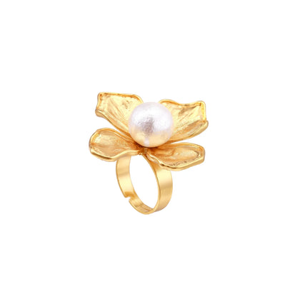 Blooming Pearl Statement Ring by Gabriella's Jewels