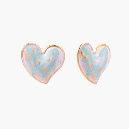 Dreamy Heart Studs