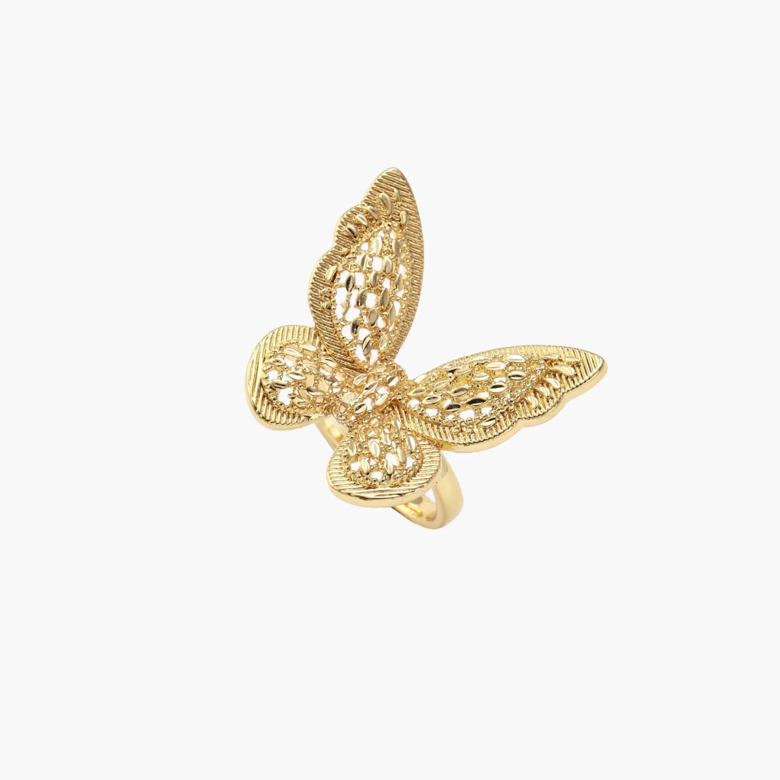 24K Butterfly Dreams Gold Ring