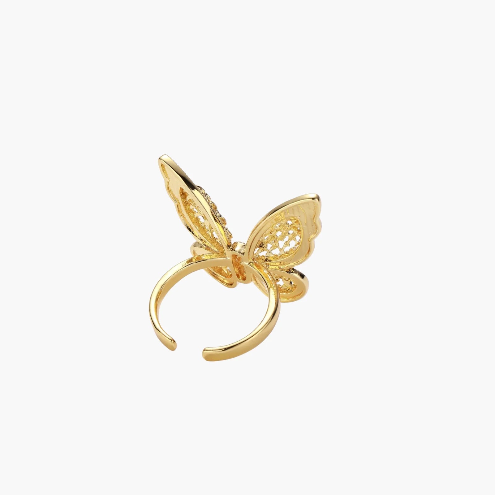24K Butterfly Dreams Gold Ring