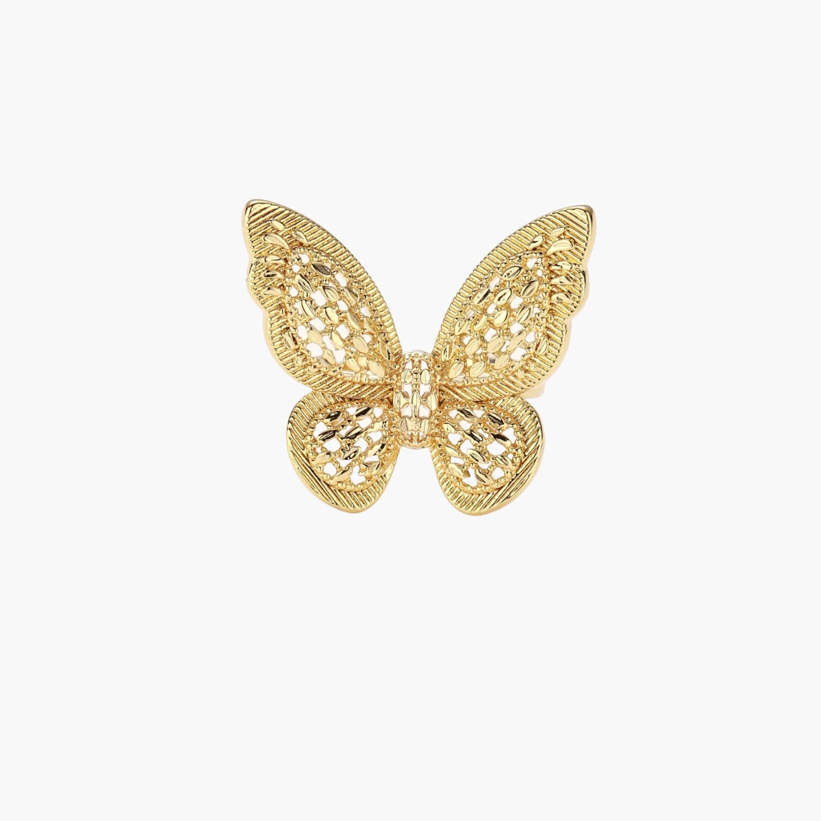 24K Butterfly Dreams Gold Ring