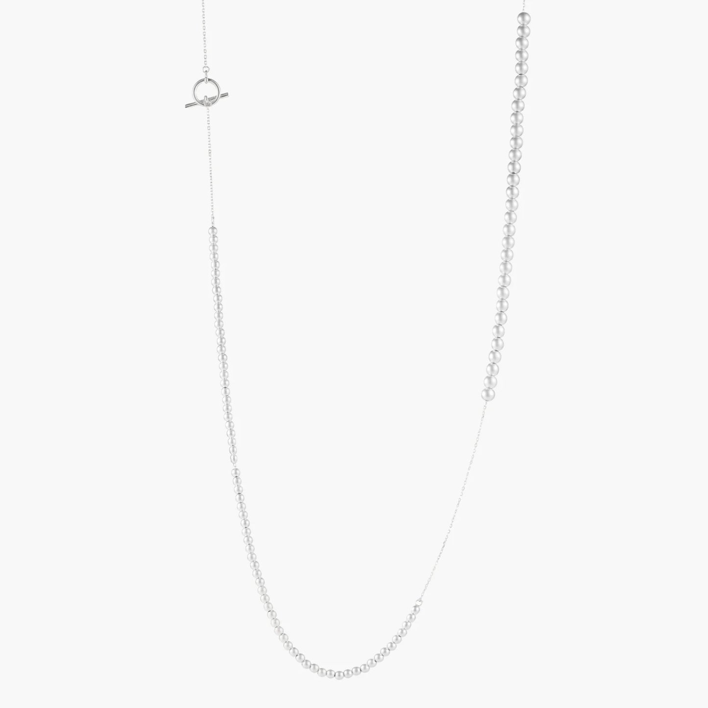 Silver Sphere Gradient Necklace