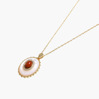 Amber Cameo Pendant