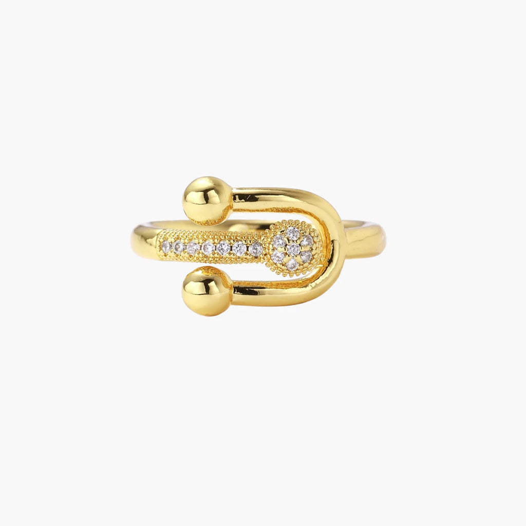Safety Pin Statement Ring