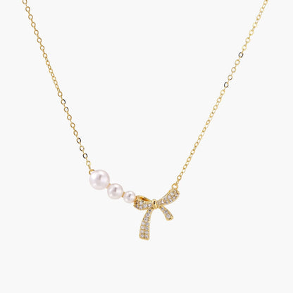 Pearl Bow Dreams Necklace