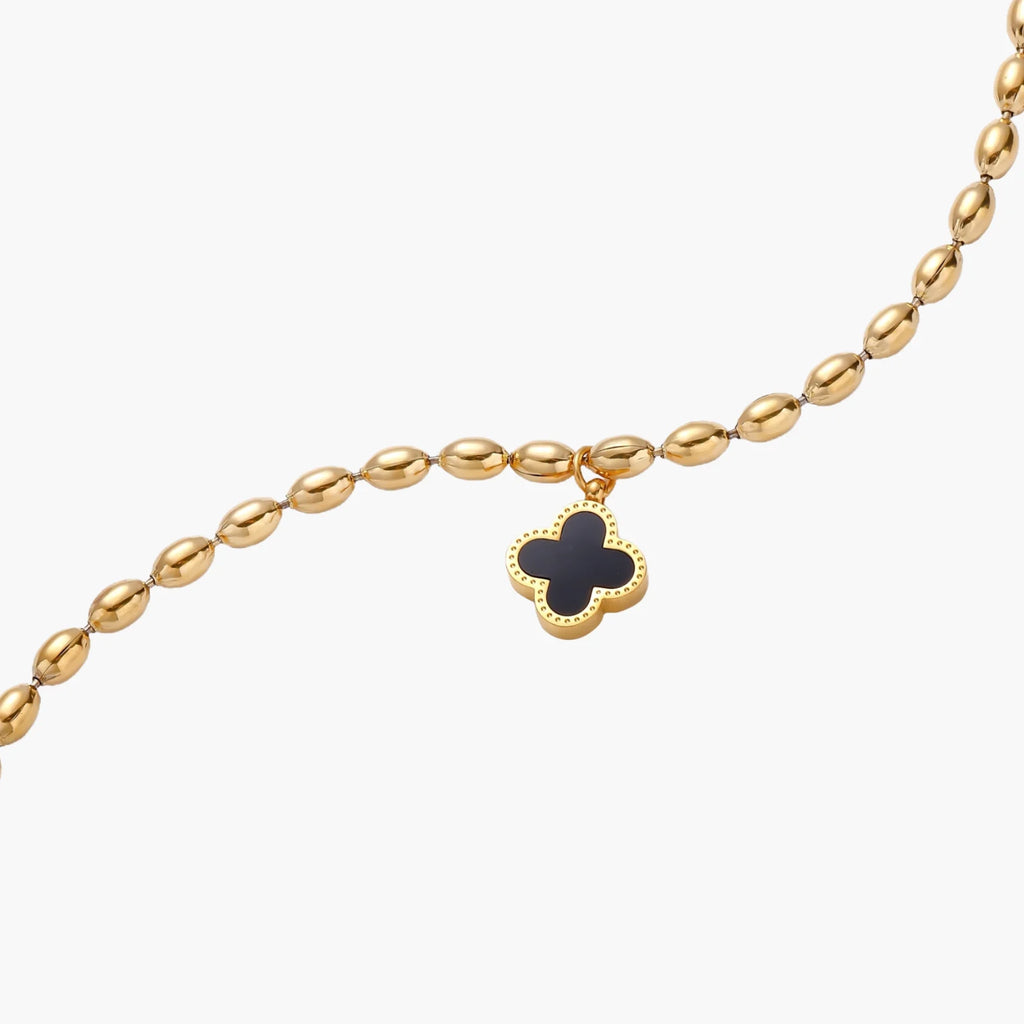 Lucky Clover Beaded Bracelet