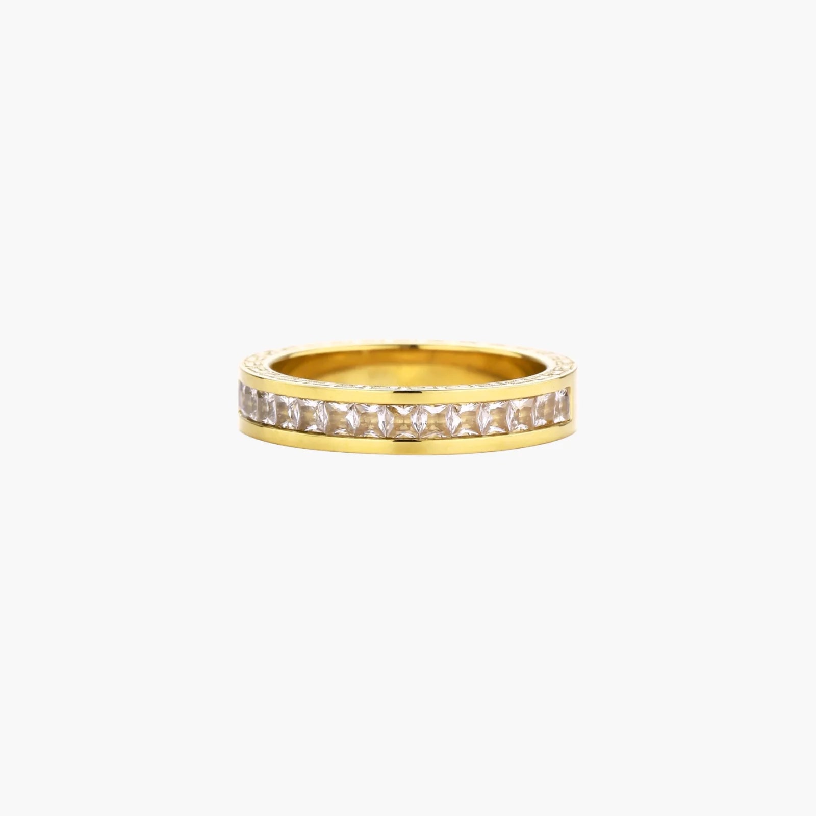 Celestial 14K Greek Key Motif Band Ring