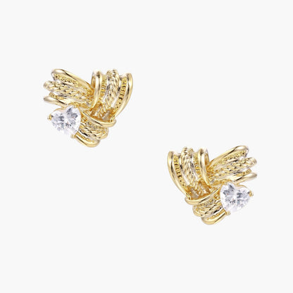 Golden Goddess  18K Gold Studs