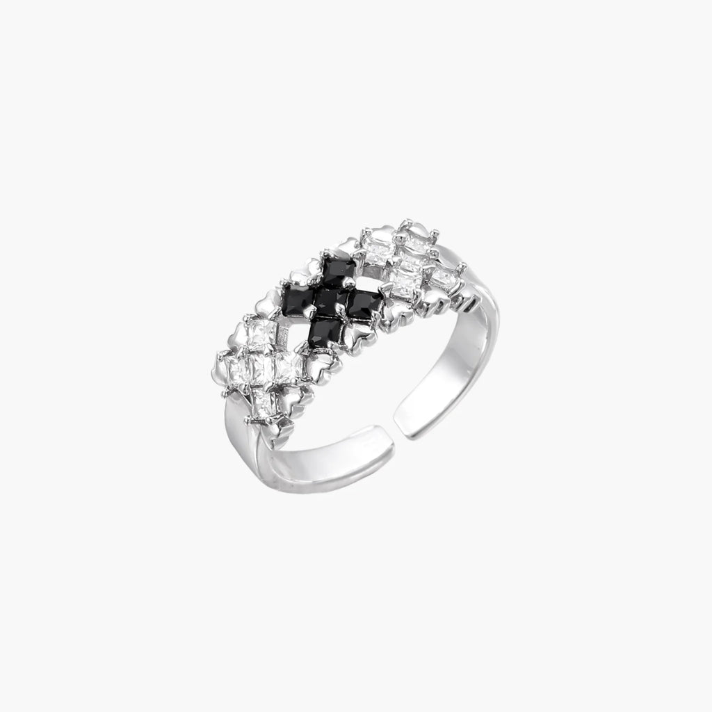 White Gold Pixel Dream Ring