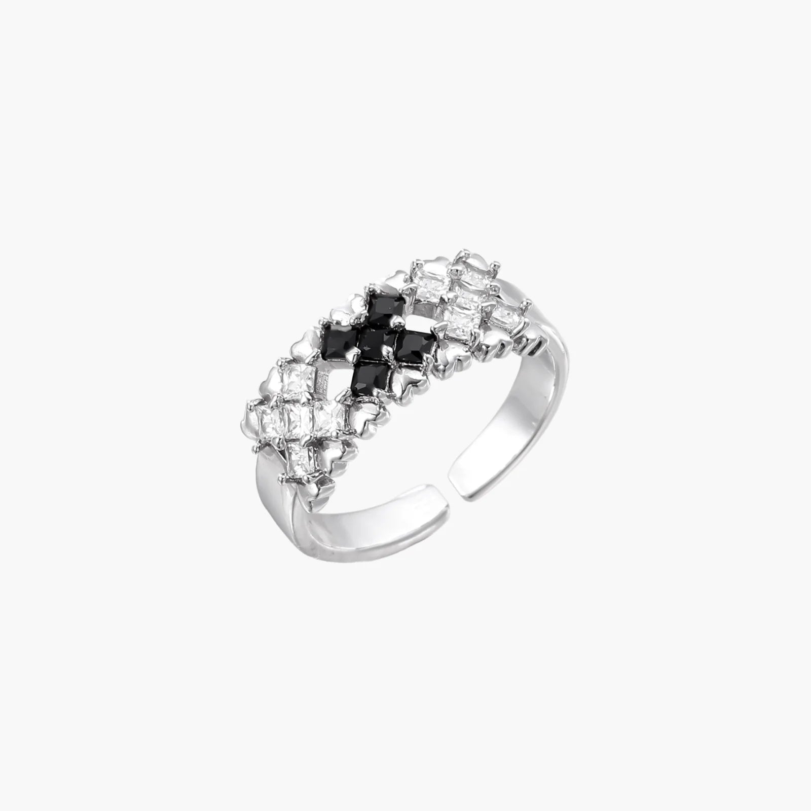 White Gold Pixel Dream Ring