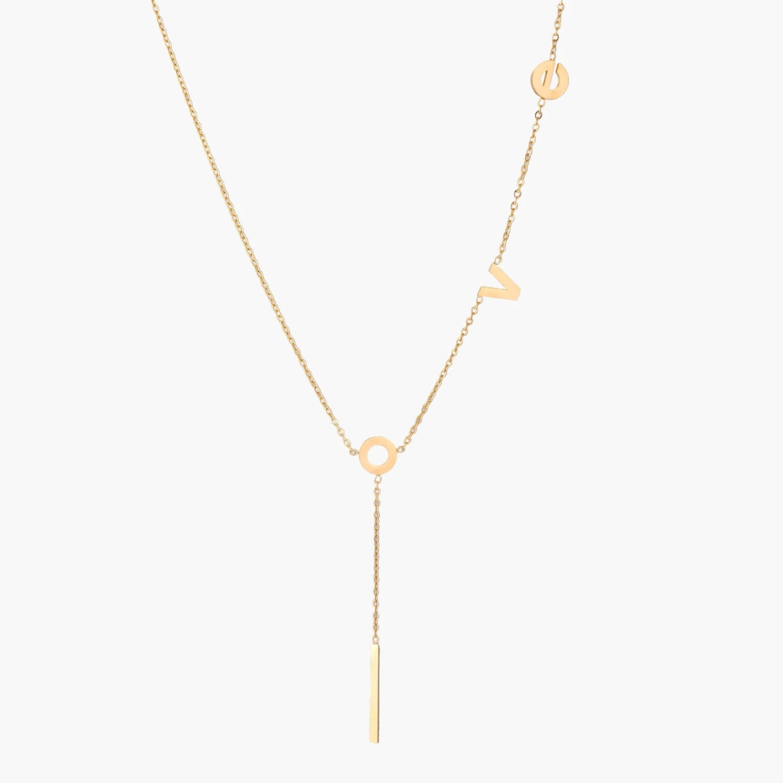 Love Letter Lariat Necklace