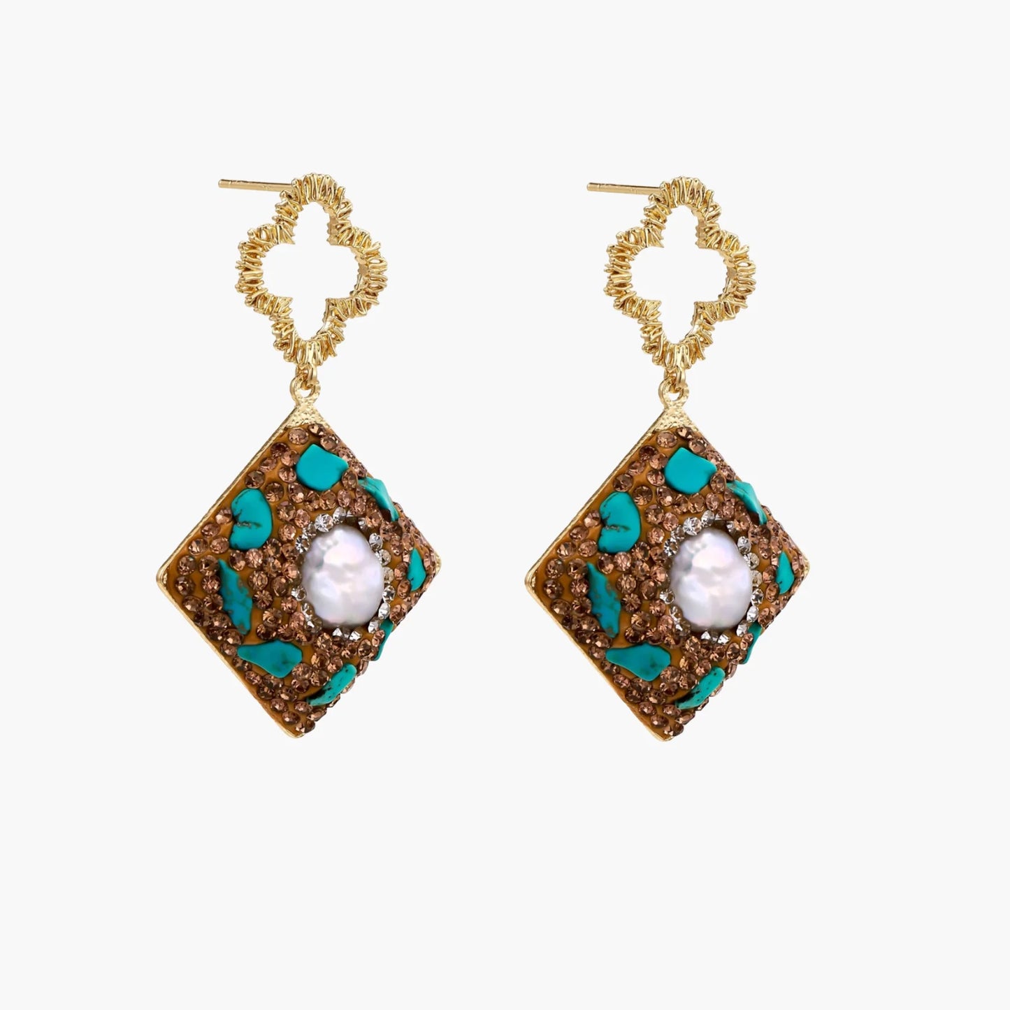 Moroccan Dreams Freshwater Pearl Drop Earrings