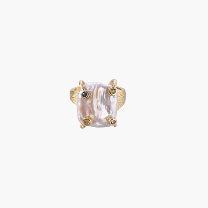 Baroque Pearl Statement Ring
