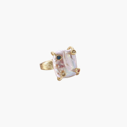Baroque Pearl Statement Ring