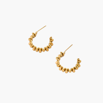 Twisted Gold Hoops