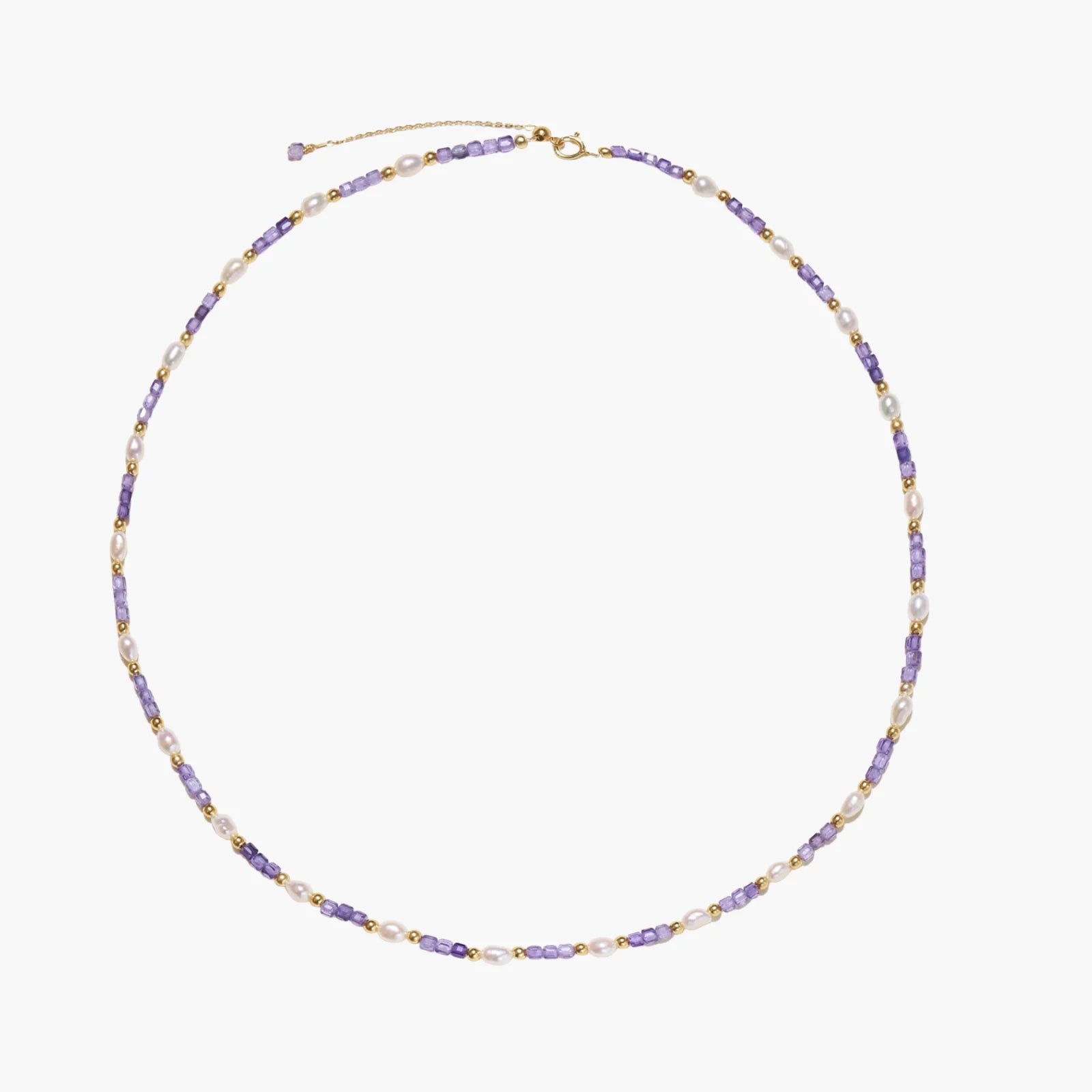 Amethyst Pearl Harmony 18K Gold Vermeil Necklace