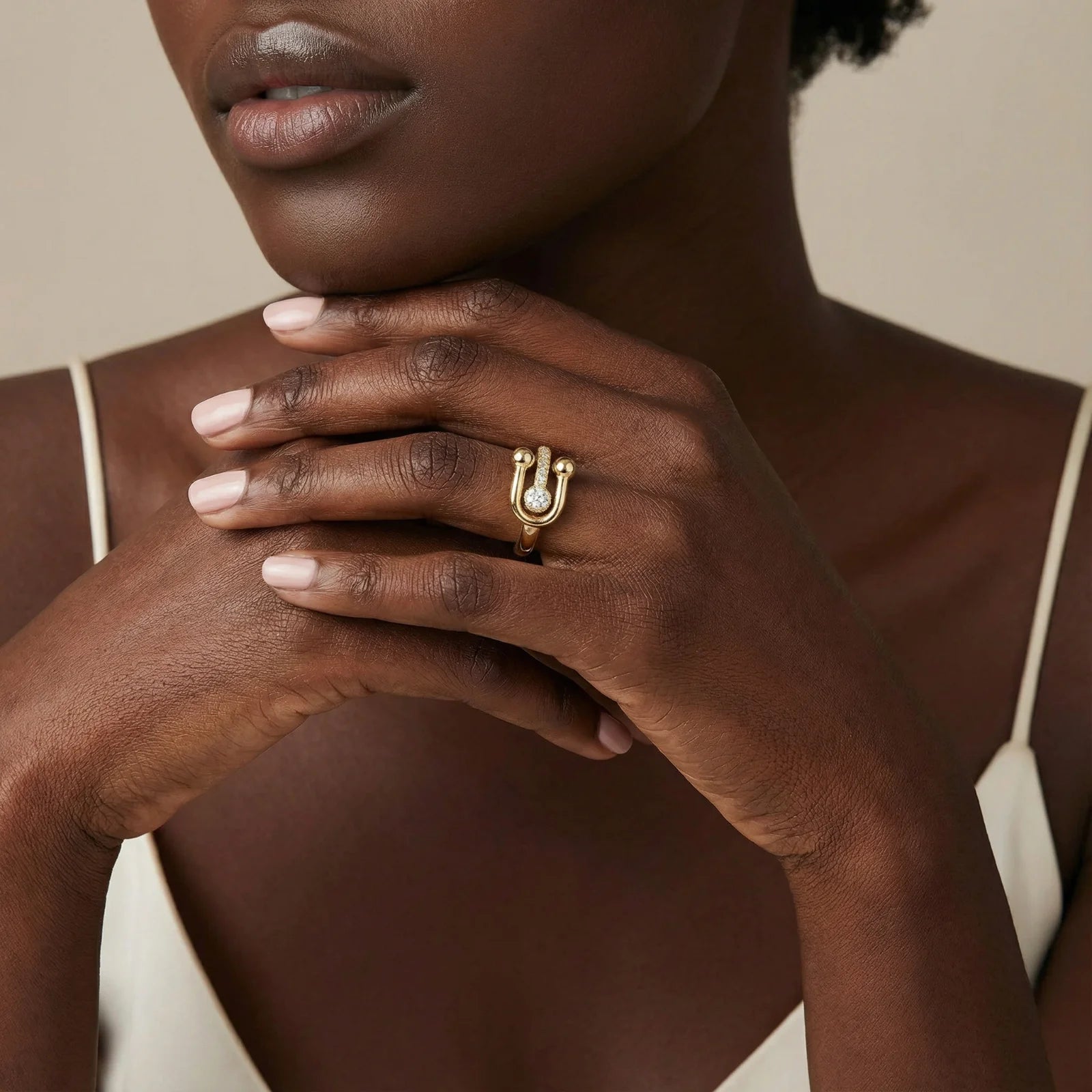 Safety Pin Statement Ring